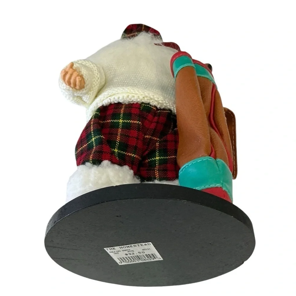 Homestead Golfing Santa Figure Golf Clubs Home Holiday Christmas Decor 11 In New